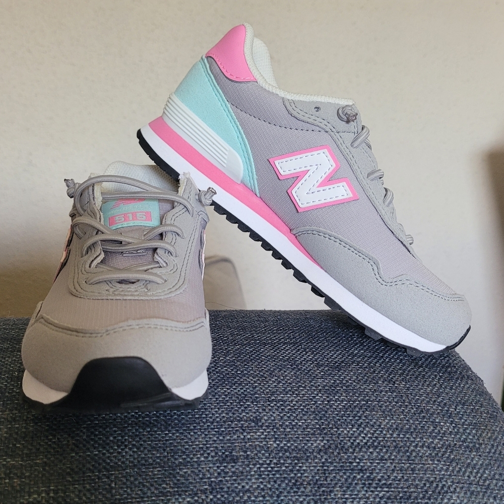 Girls Gray New Balance 515